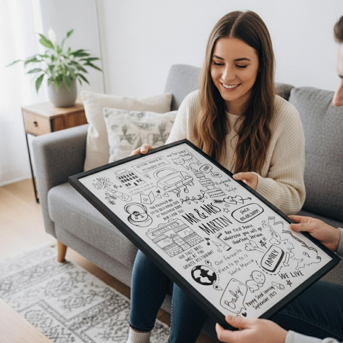 Personalized Memories Doodle Print