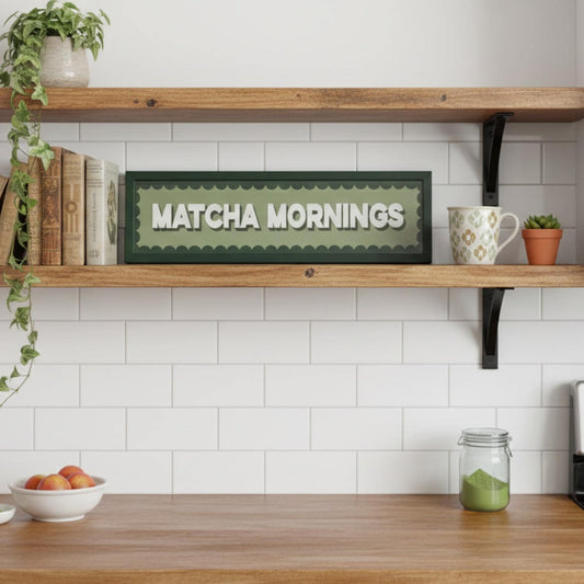 Matcha Mornings Panoramic Print