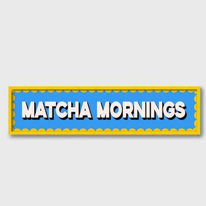 Matcha Mornings Panoramic Print