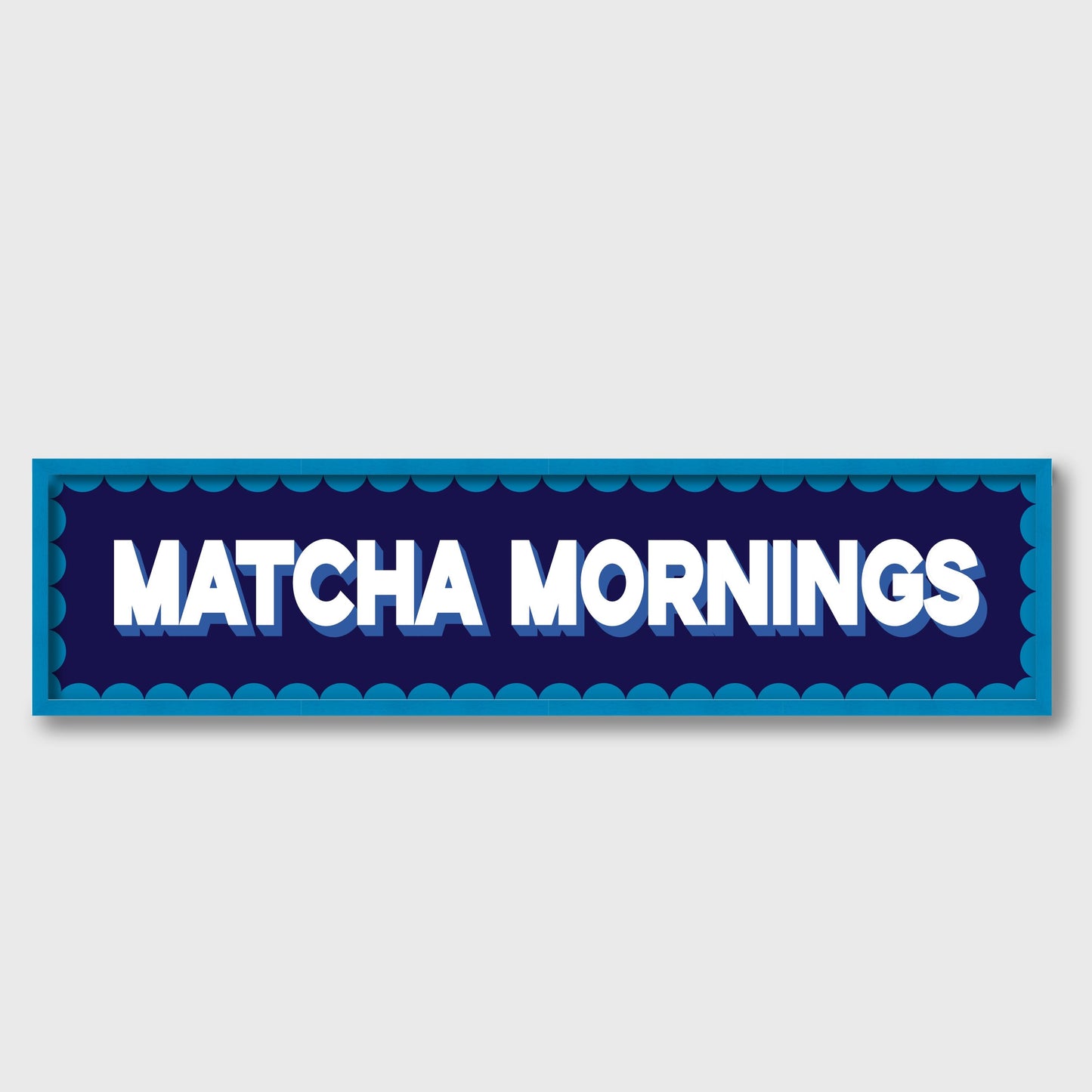 Matcha Mornings Panoramic Print