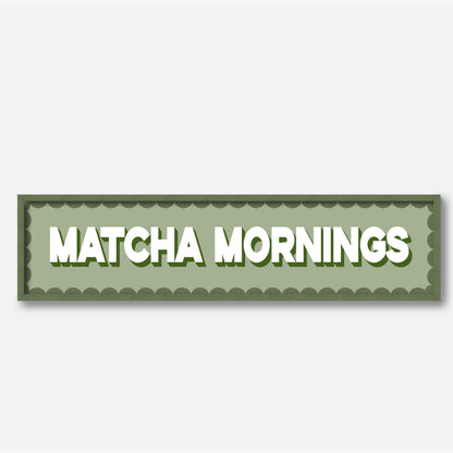 Matcha Mornings Panoramic Print