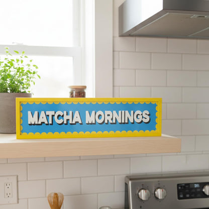 Matcha Mornings Panoramic Print