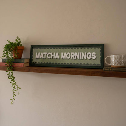Matcha Mornings Panoramic Print