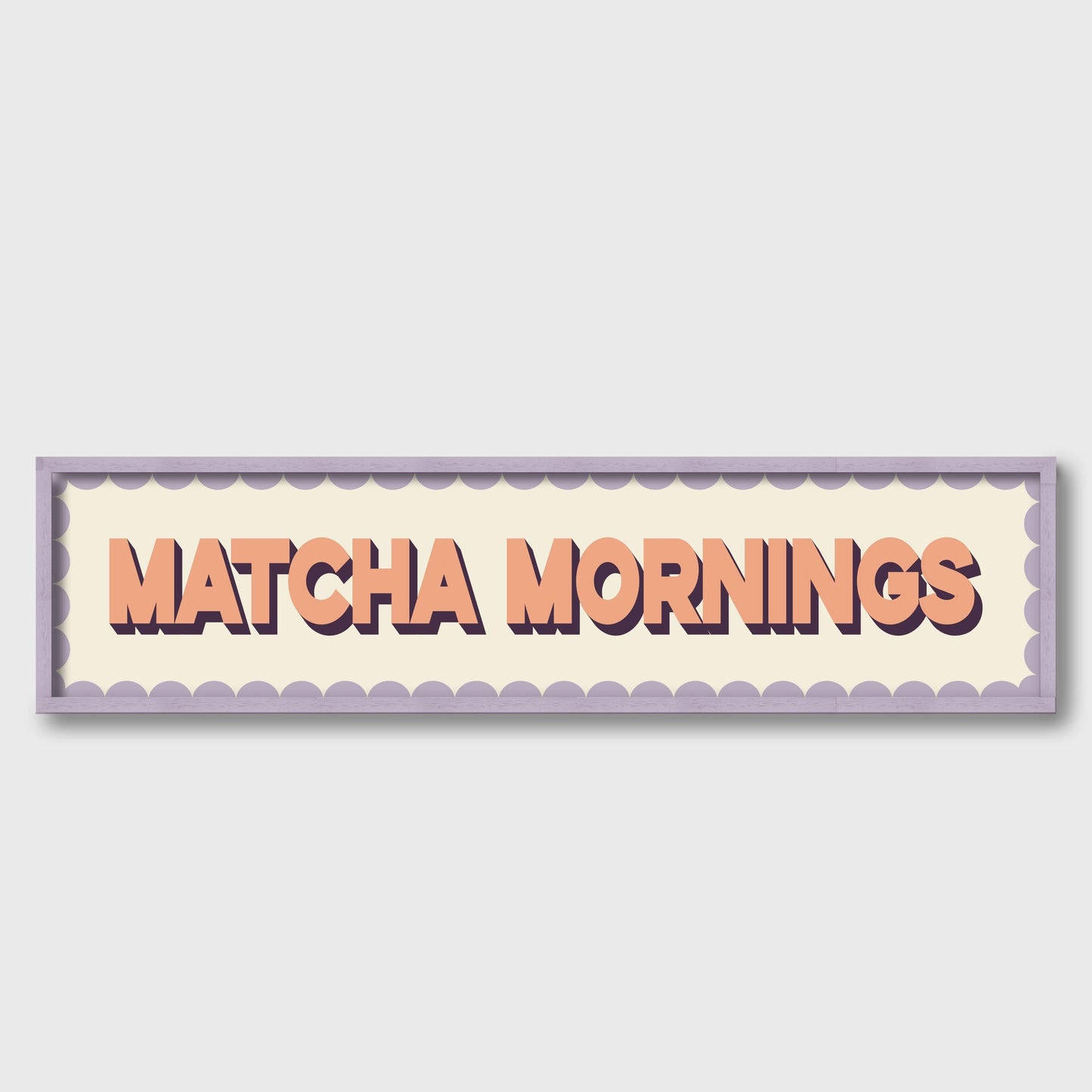 Matcha Mornings Panoramic Print