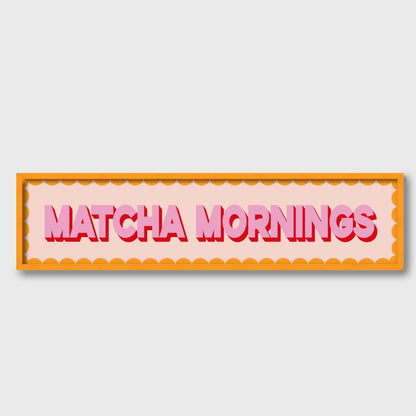 Matcha Mornings Panoramic Print