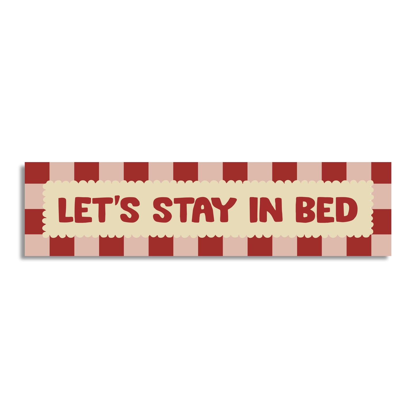 Lets Stay In Bed Panoramic Print