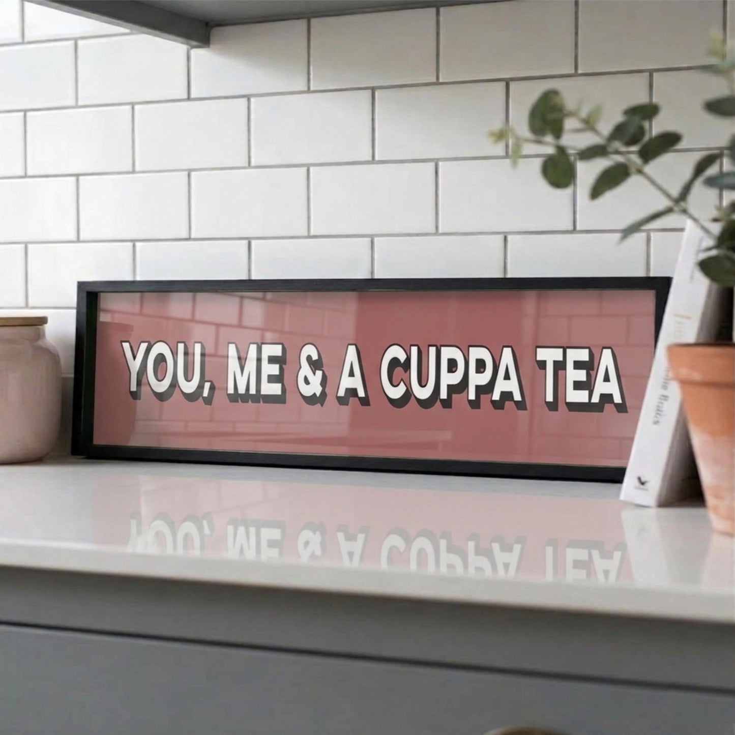 You, Me & A Cuppa Tea Panoramic Print