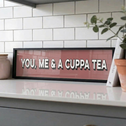 You, Me & A Cuppa Tea Panoramic Print