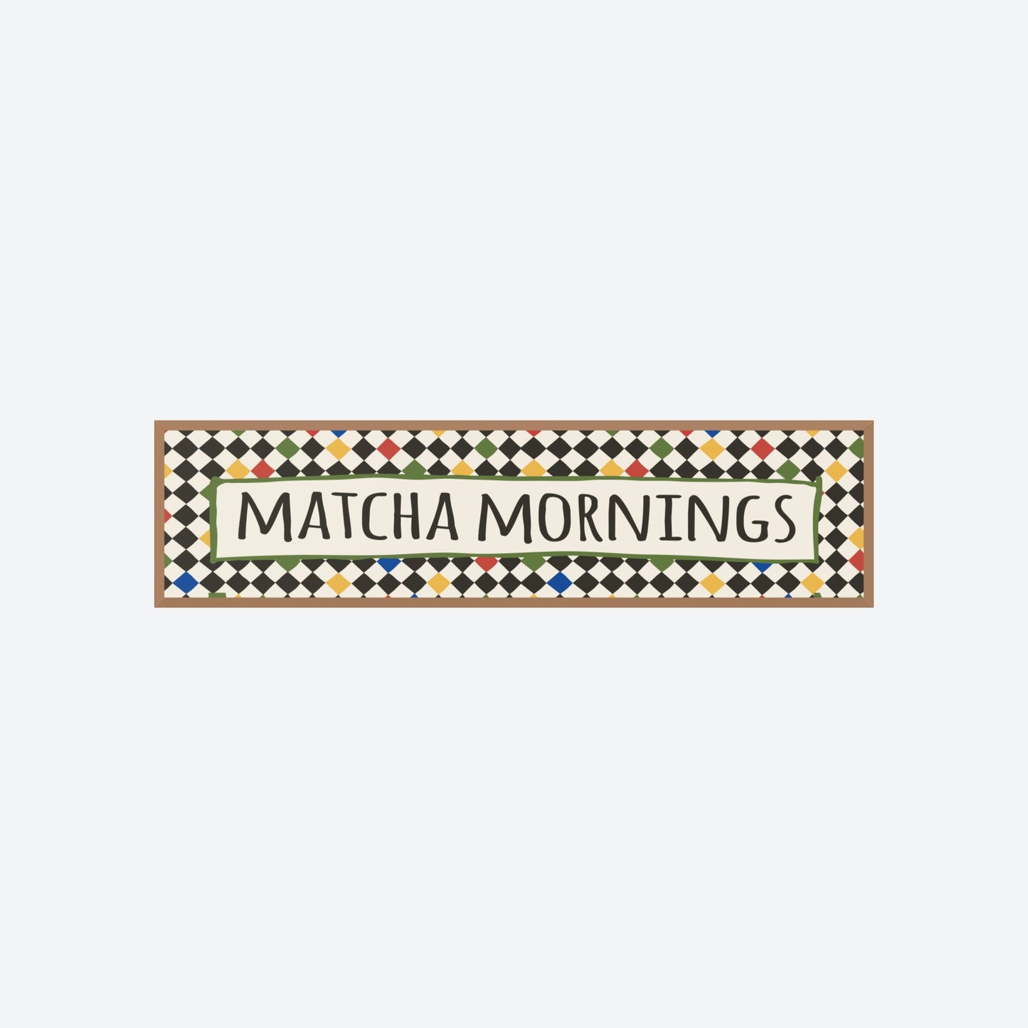 Matcha Mornings Panoramic Print