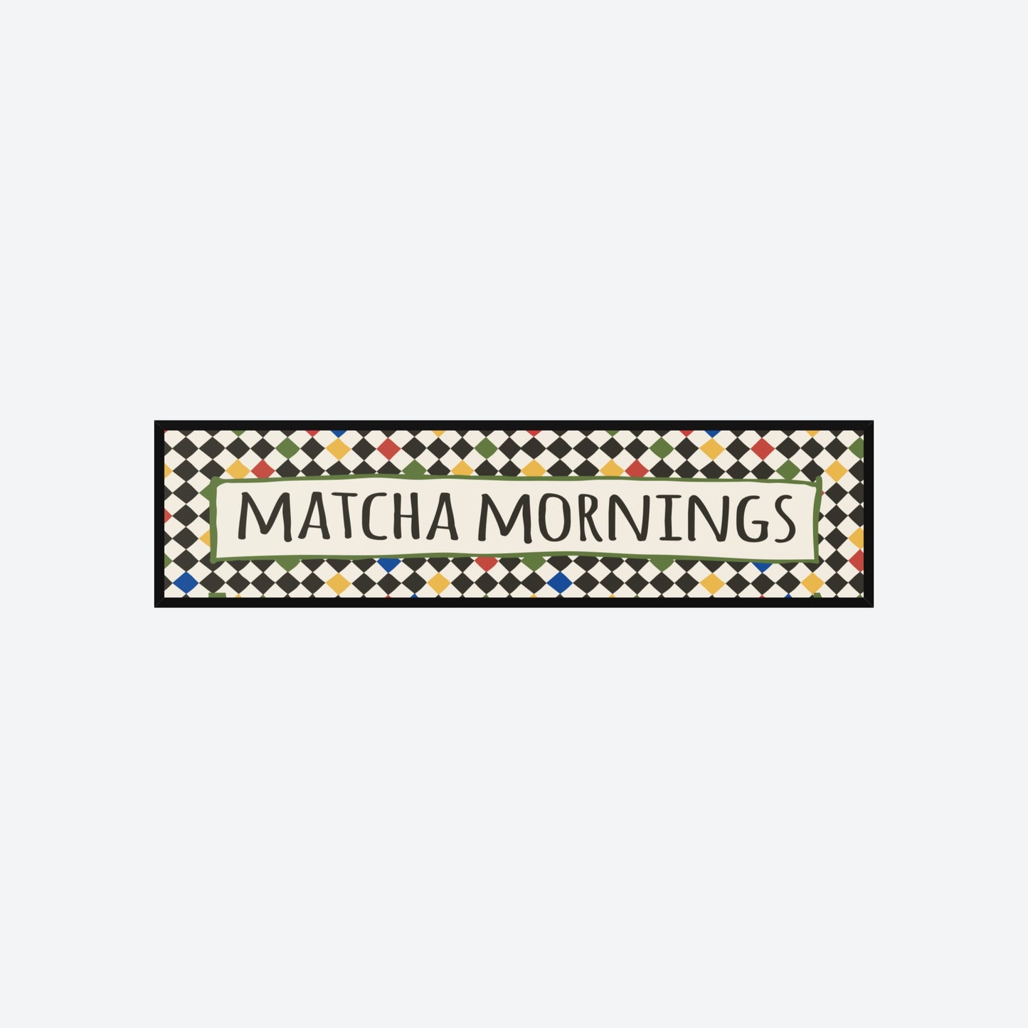 Matcha Mornings Panoramic Print