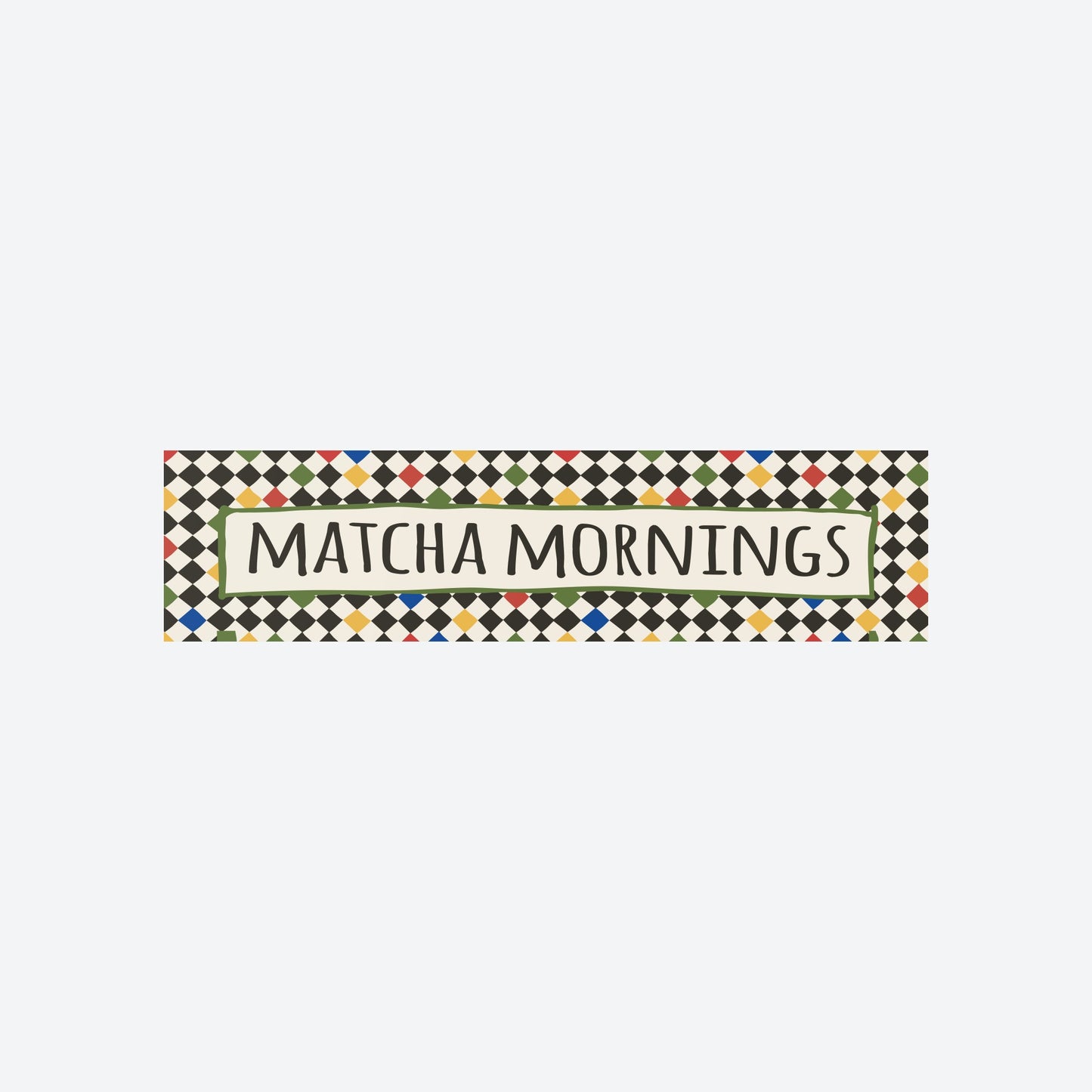 Matcha Mornings Panoramic Print