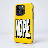 Nope. Original Protective Case, matte, on iPhone 15 Pro. Digital product preview.