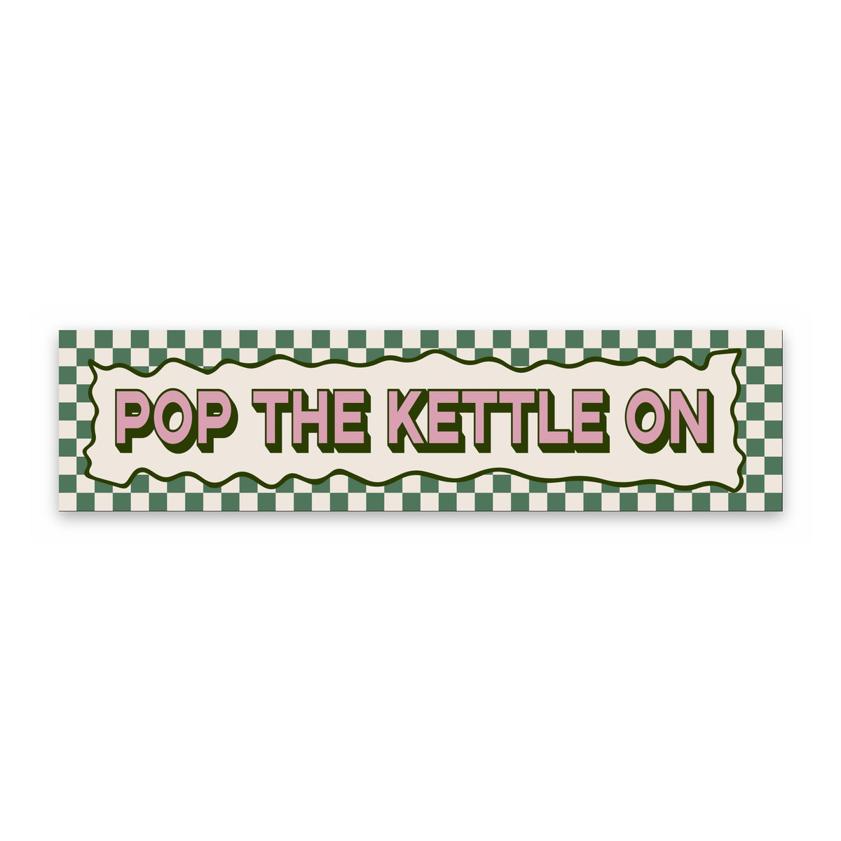 Pop The Kettle On panoramic print, unframed