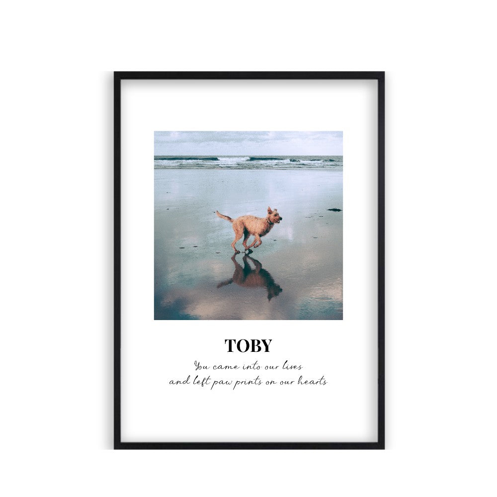 Personalized Dog Memorial Photo Print