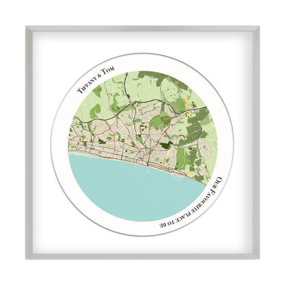 Personalized Circular Map Print - Blim & Blum
