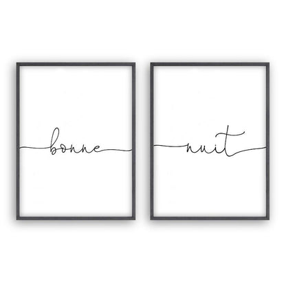 Bonne Nuit - Set Of 2 Prints - Blim & Blum