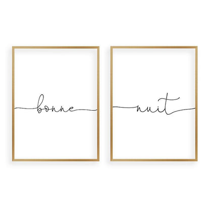 Bonne Nuit - Set Of 2 Prints - Blim & Blum