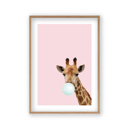 Bubblegum Giraffe Print - Blim & Blum