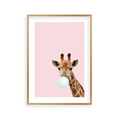 Bubblegum Giraffe Print - Blim & Blum