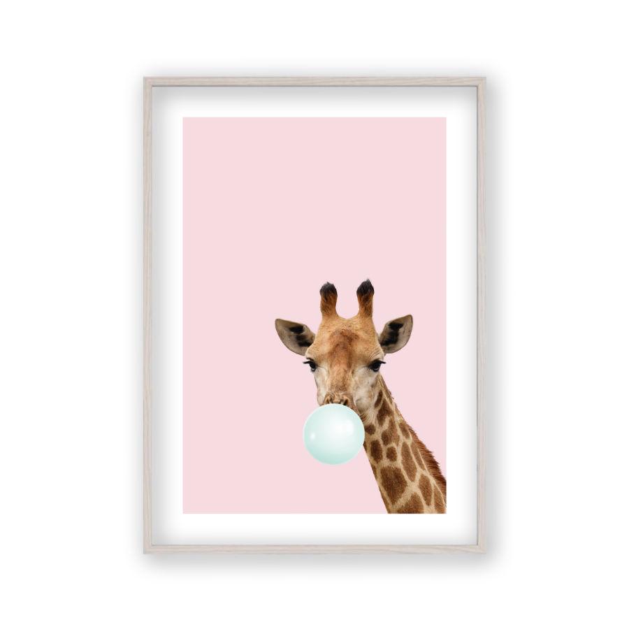 Bubblegum Giraffe Print - Blim & Blum