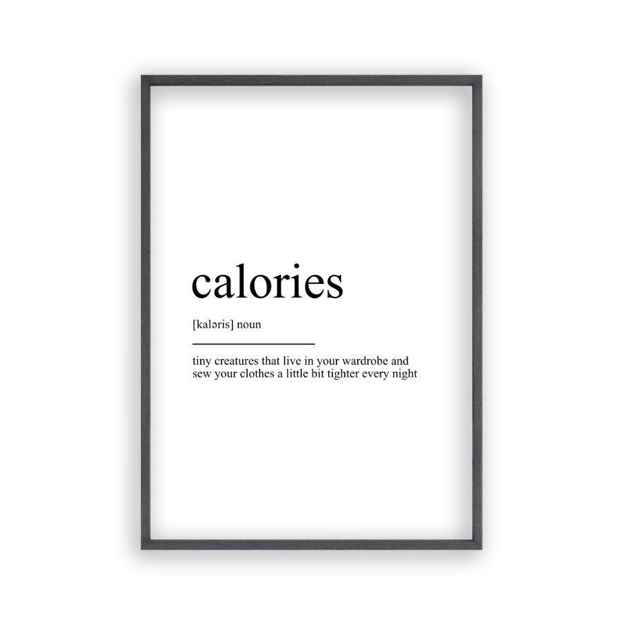 Calories Definition Print - Blim & Blum