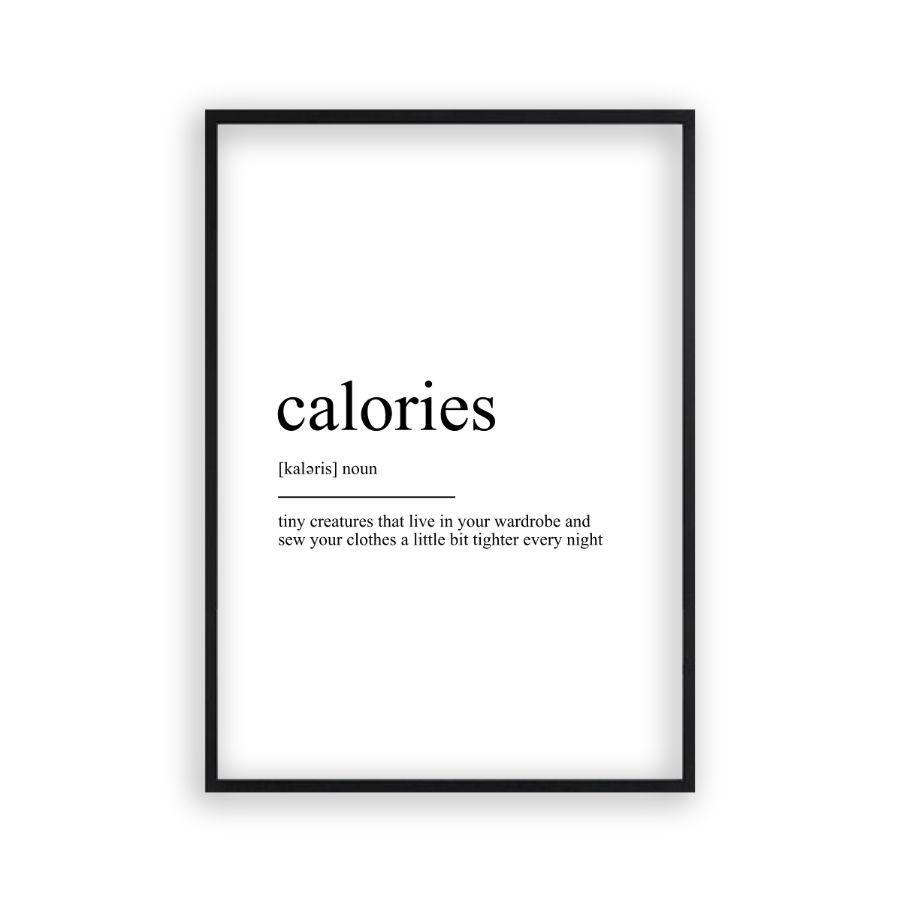 Calories Definition Print - Blim & Blum