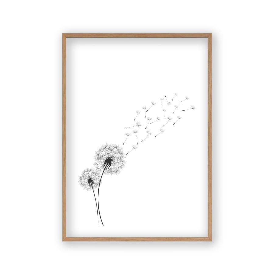 Dandelion In The Wind Print - Blim & Blum