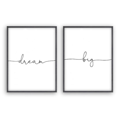 Dream Big - Set Of 2 Prints - Blim & Blum