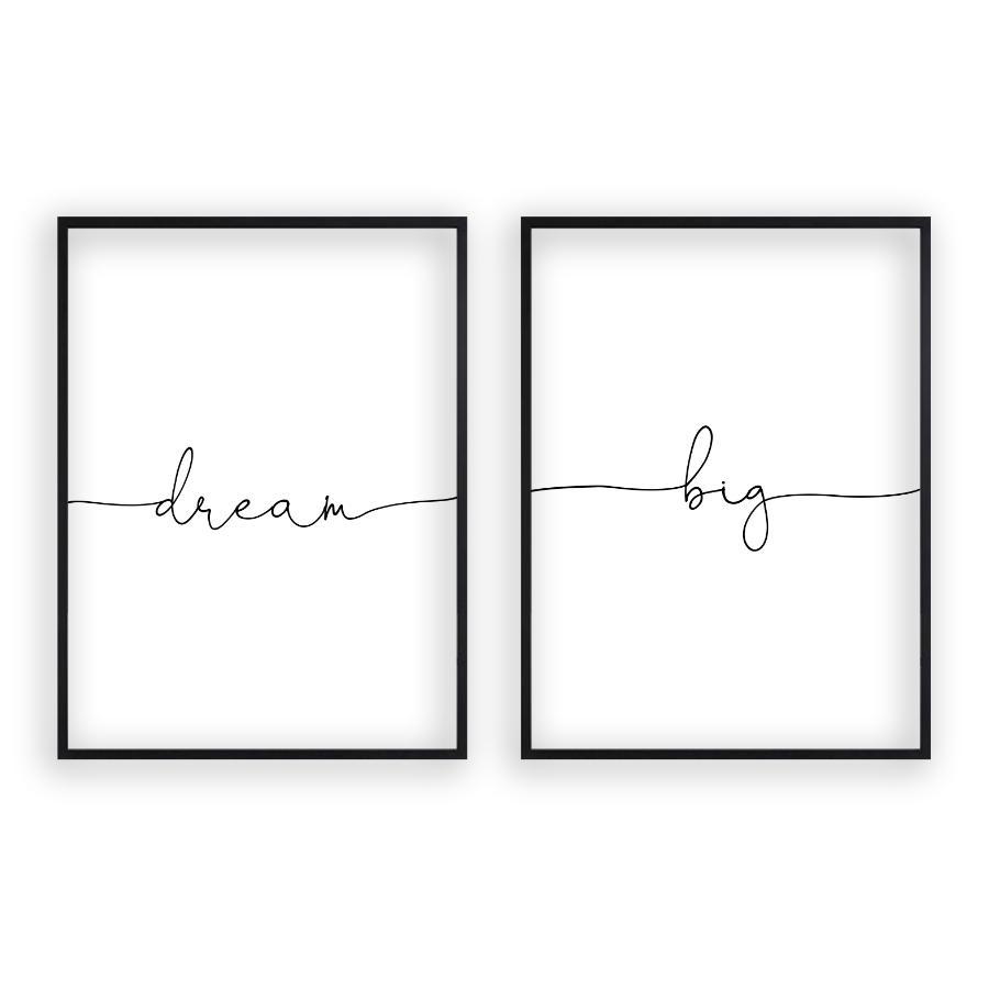 Dream Big - Set Of 2 Prints - Blim & Blum