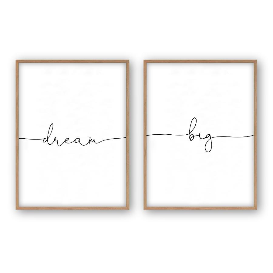 Dream Big - Set Of 2 Prints - Blim & Blum
