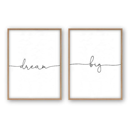 Dream Big - Set Of 2 Prints - Blim & Blum