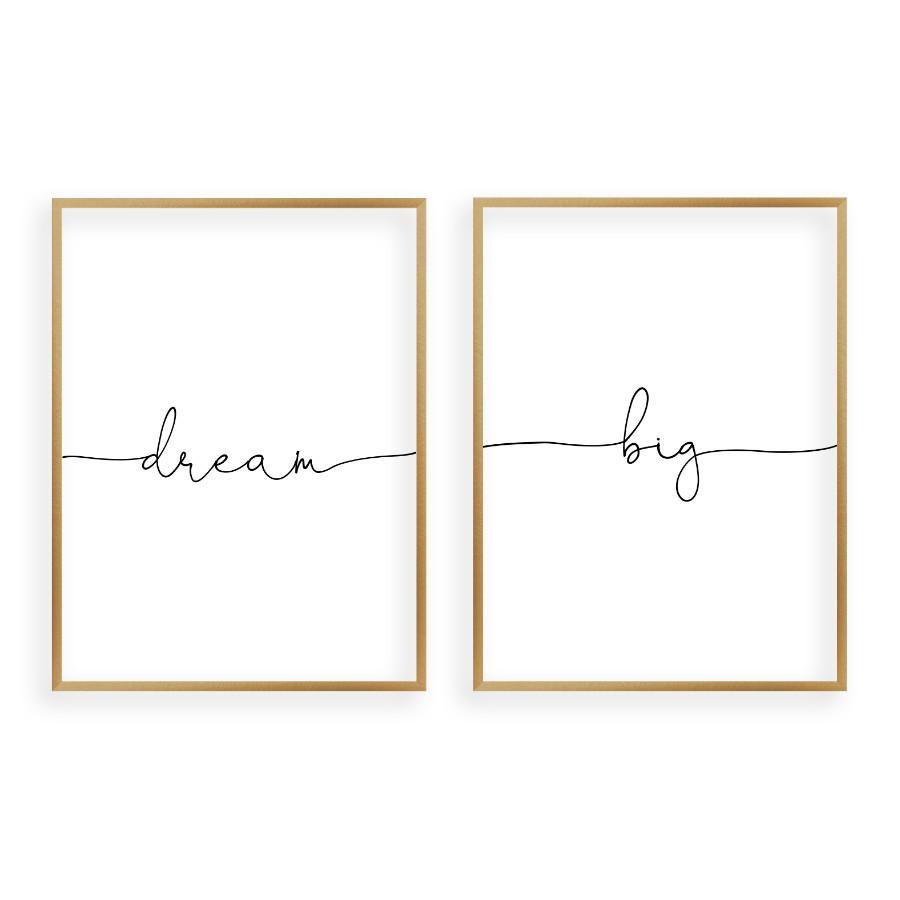 Dream Big - Set Of 2 Prints - Blim & Blum