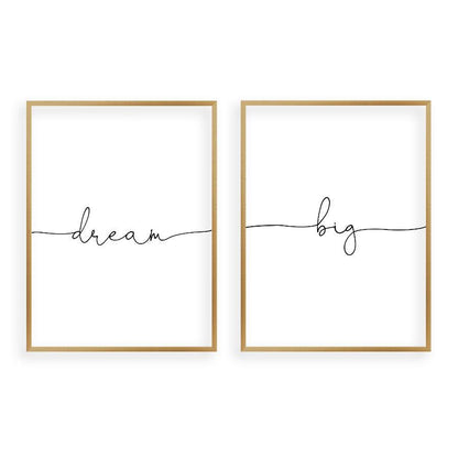 Dream Big - Set Of 2 Prints - Blim & Blum