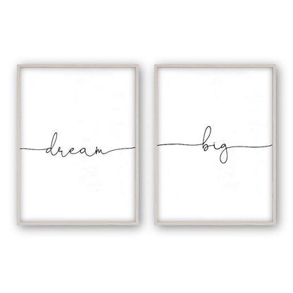 Dream Big - Set Of 2 Prints - Blim & Blum