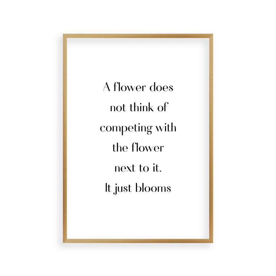 Flower Motivational Print - Blim & Blum