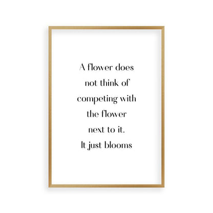 Flower Motivational Print - Blim & Blum