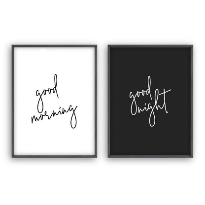 Good Morning Good Night - Set Of 2 Prints - Blim & Blum