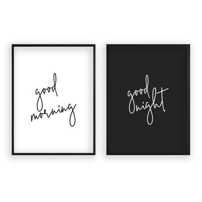 Good Morning Good Night - Set Of 2 Prints - Blim & Blum