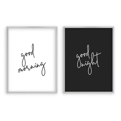 Good Morning Good Night - Set Of 2 Prints - Blim & Blum