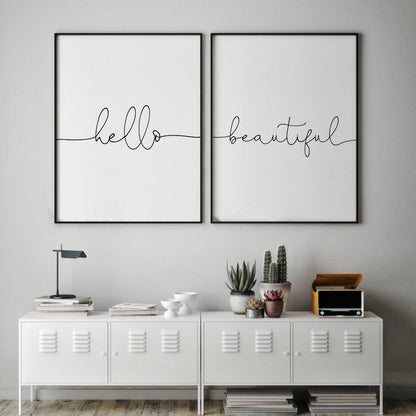 Hello Beautiful - Set Of 2 Prints - Blim & Blum