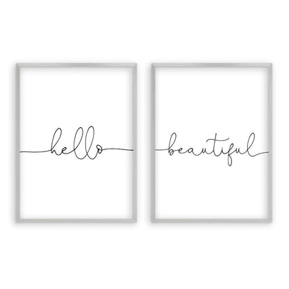 Hello Beautiful - Set Of 2 Prints - Blim & Blum