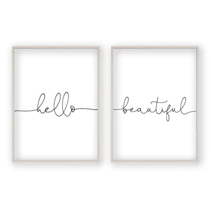Hello Beautiful - Set Of 2 Prints - Blim & Blum