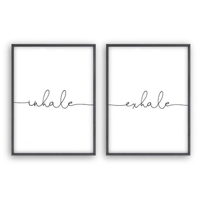 Inhale Exhale - Set Of 2 Prints - Blim & Blum