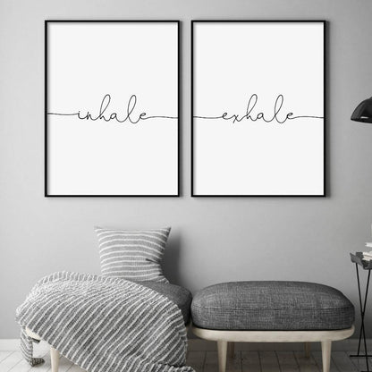 Inhale Exhale - Set Of 2 Prints - Blim & Blum