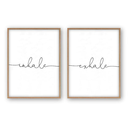 Inhale Exhale - Set Of 2 Prints - Blim & Blum