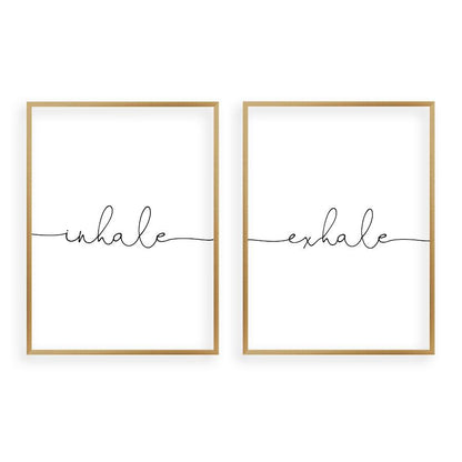 Inhale Exhale - Set Of 2 Prints - Blim & Blum