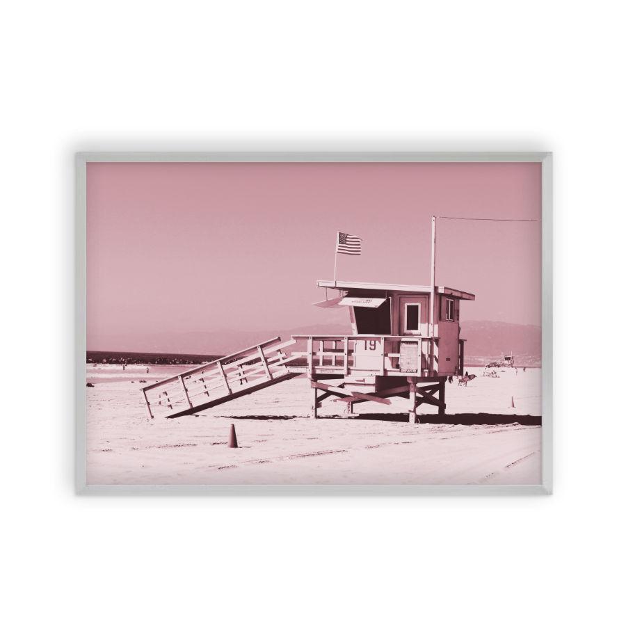 Life Guard Tower Pink Print - Blim & Blum