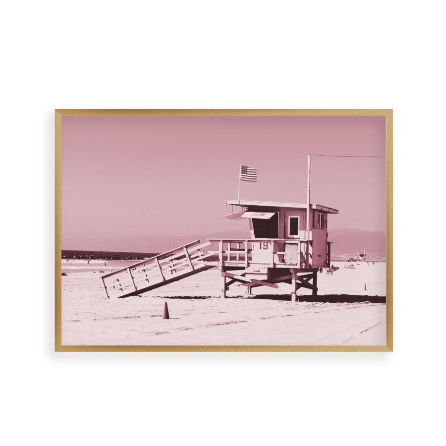 Life Guard Tower Pink Print - Blim & Blum