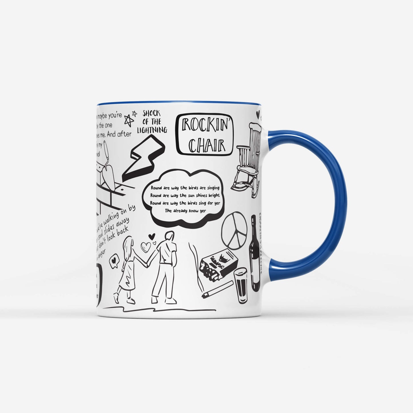 Oasis Doodle Lyrics Mug