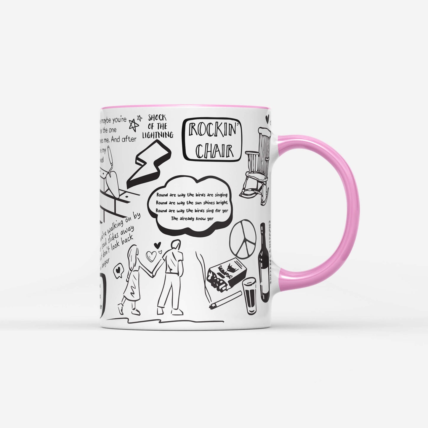 Oasis Doodle Lyrics Mug